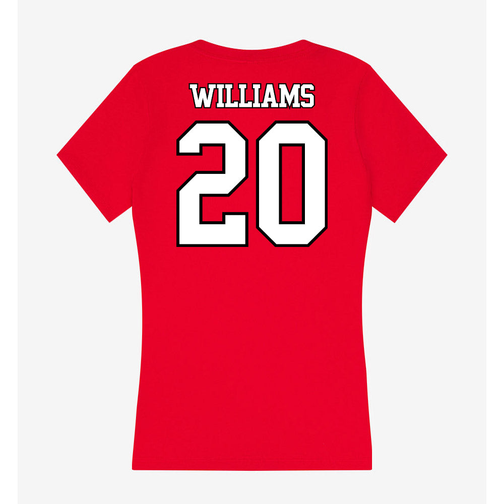 Maryland - NCAA Football : DeJuan Williams - Women's V-Neck T-Shirt-1
