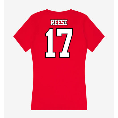 Maryland - NCAA Men's Lacrosse : Riley Reese - Women's V-Neck T-Shirt-1