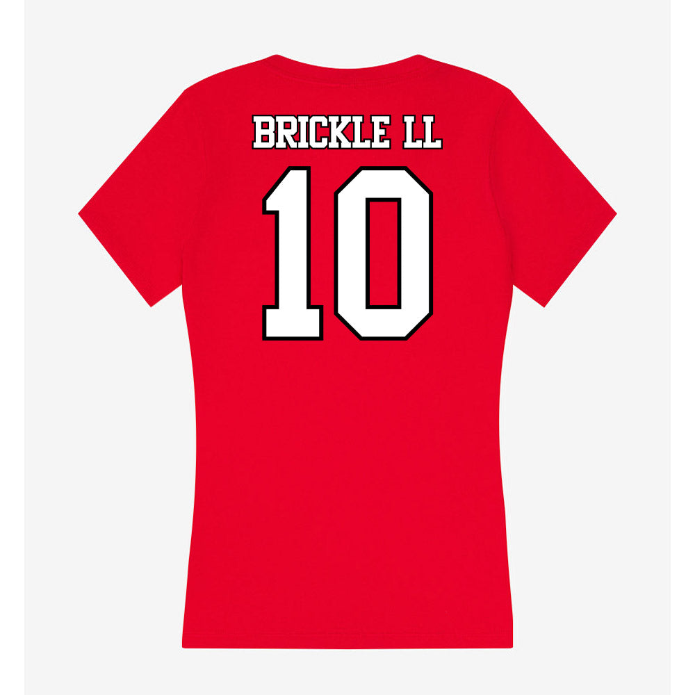 Maryland - NCAA Football : Cam Brickle ll - Women's V-Neck T-Shirt-1