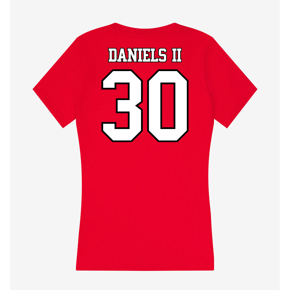 Maryland - NCAA Football : Travares Daniels II - Women's V-Neck T-Shirt-1