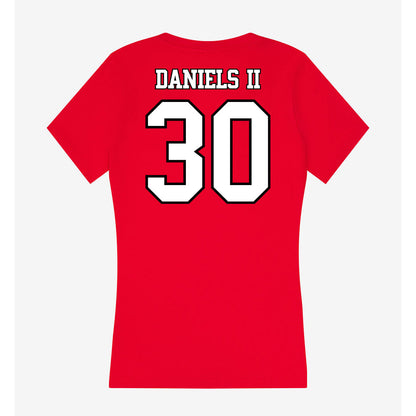 Maryland - NCAA Football : Travares Daniels II - Women's V-Neck T-Shirt-1