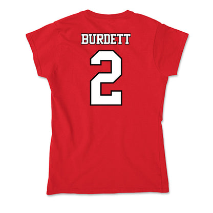Maryland - NCAA Men's Soccer : Luke Burdett - Soft Style Women’s T-Shirt-1