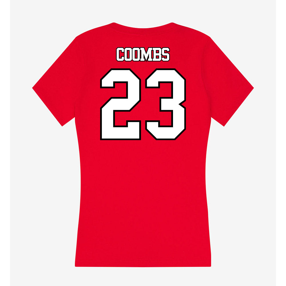 Maryland - NCAA Baseball : Bud Coombs - Women's V-Neck T-Shirt-1