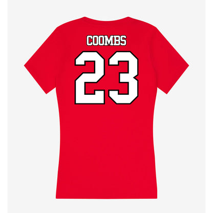 Maryland - NCAA Baseball : Bud Coombs - Women's V-Neck T-Shirt-1