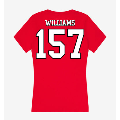 Maryland - NCAA Wrestling : Bradley Williams - Women's V-Neck T-Shirt-1