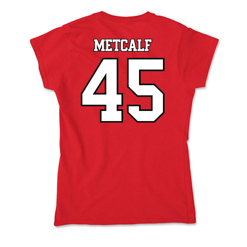Maryland - NCAA Men's Basketball : Collin Metcalf - Soft Style Women’s T-Shirt-1