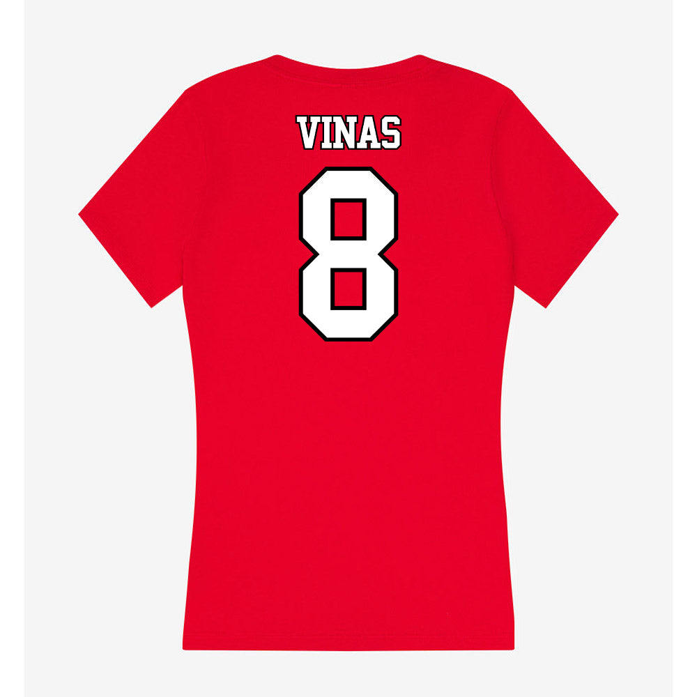 Maryland - NCAA Women's Soccer : Sofi Vinas - Women's V-Neck T-Shirt-1