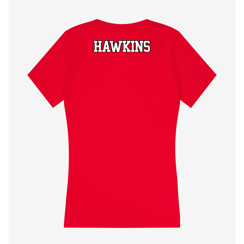 Maryland - NCAA Women's Track & Field : Azarae Hawkins - Women's V-Neck T-Shirt-1