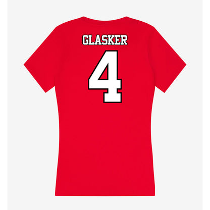 Maryland - NCAA Football : Jamare Glasker - Women's V-Neck T-Shirt-1