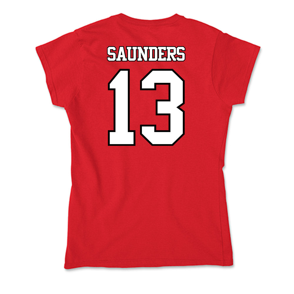 Maryland - NCAA Men's Basketball : Elijah Saunders - Soft Style Women’s T-Shirt-1
