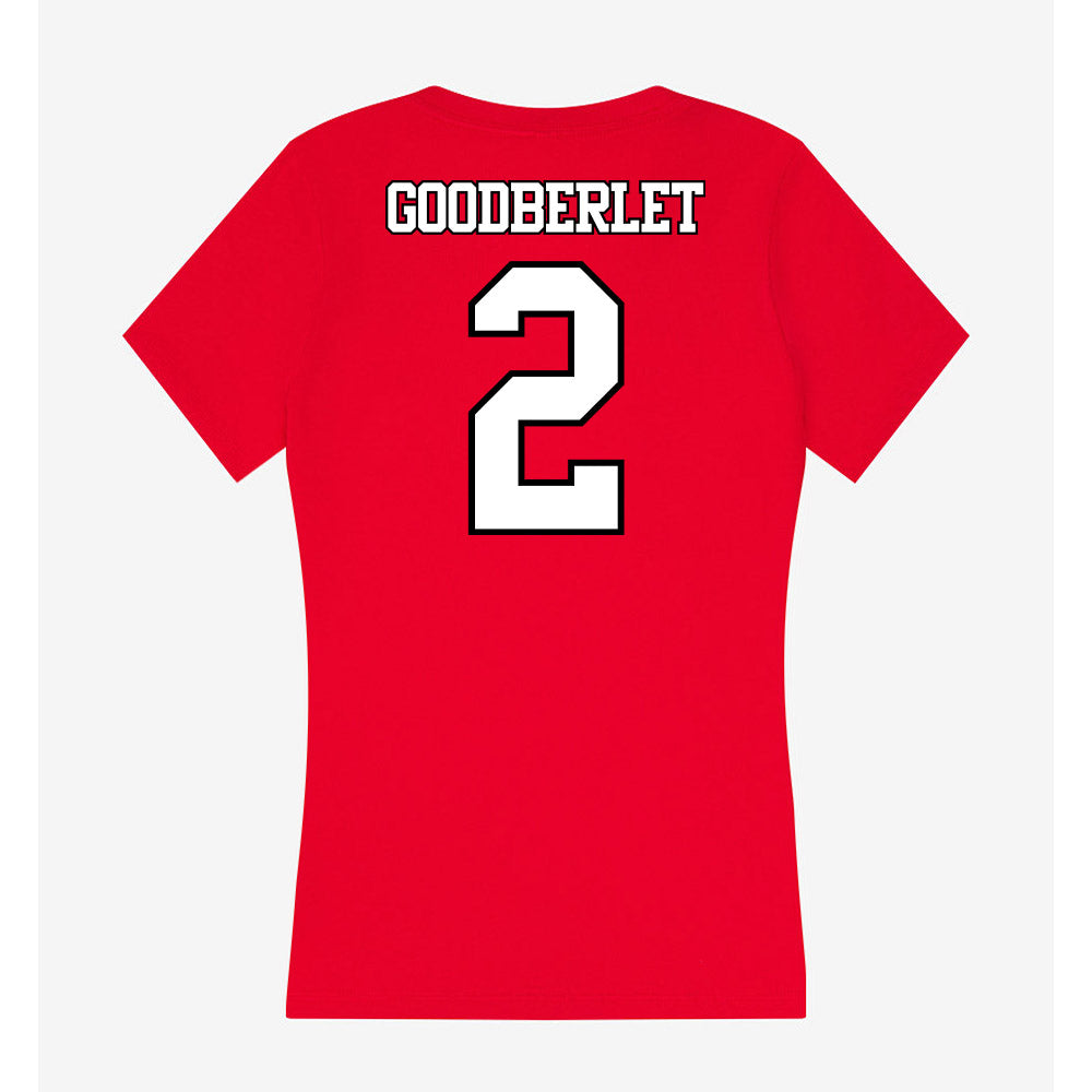 Maryland - NCAA Men's Lacrosse : Grady Goodberlet - Women's V-Neck T-Shirt-1