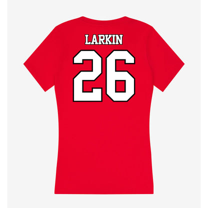 Maryland - NCAA Men's Lacrosse : AJ Larkin - Women's V-Neck T-Shirt-1