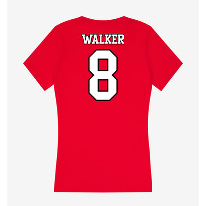 Maryland - NCAA Women's Basketball : Kyndal Walker - Women's V-Neck T-Shirt-1