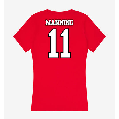 Maryland - NCAA Football : Ryan Manning - Women's V-Neck T-Shirt-1