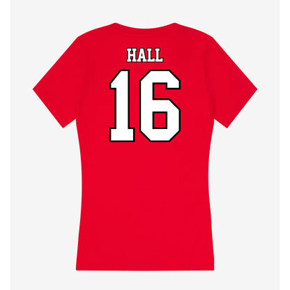 Maryland - NCAA Football : Damon Hall - Women's V-Neck T-Shirt-1