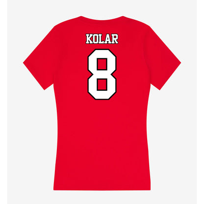 Maryland - NCAA Men's Lacrosse : Eric Kolar - Women's V-Neck T-Shirt-1