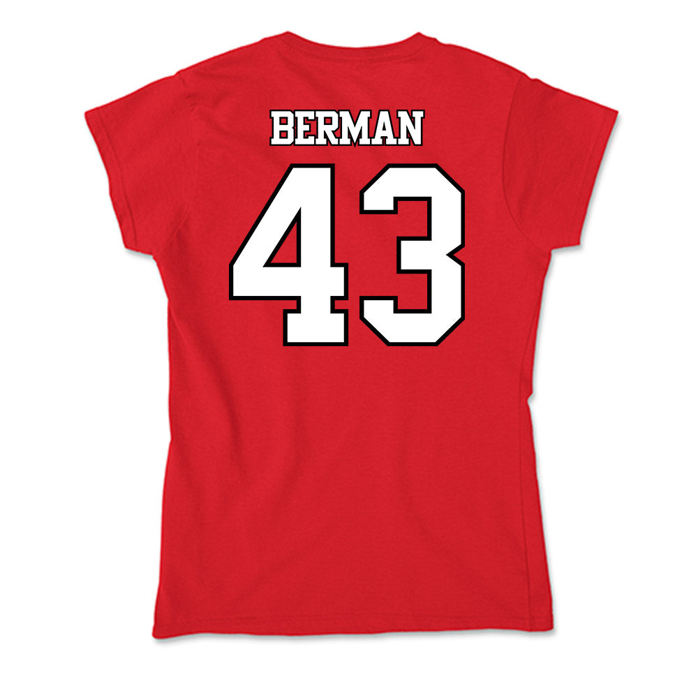 Maryland - NCAA Baseball : Sammy Berman - Soft Style Women’s T-Shirt-1