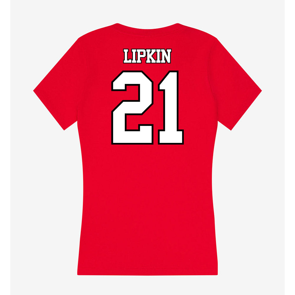 Maryland - NCAA Women's Lacrosse : Jordyn Lipkin - Women's V-Neck T-Shirt-1