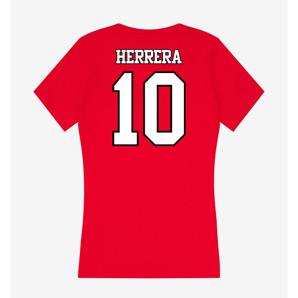 Maryland - NCAA Women's Lacrosse : Sofia Herrera - Women's V-Neck T-Shirt-1