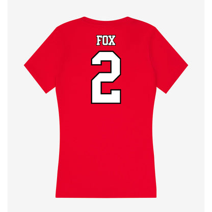 Maryland - NCAA Softball : Caroline Fox - Women's V-Neck T-Shirt-1