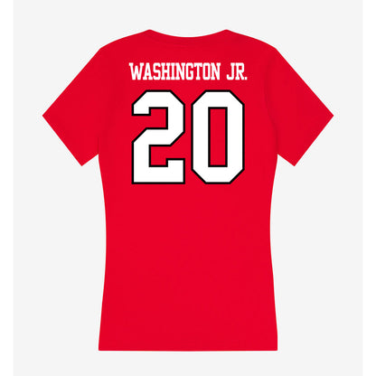 Maryland - NCAA Football : Ontario Washington Jr. - Women's V-Neck T-Shirt-1