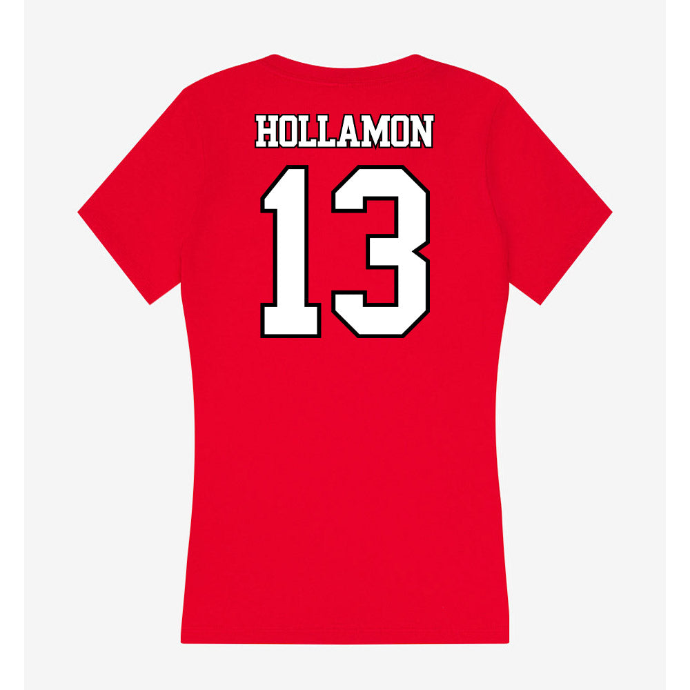 Maryland - NCAA Women's Field Hockey : Jordyn Hollamon - Women's V-Neck T-Shirt-1