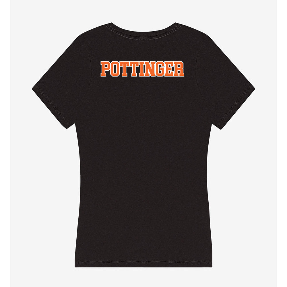 Clemson - NCAA Men's Track & Field : Brandon Pottinger - Women's V-Neck T-Shirt-1