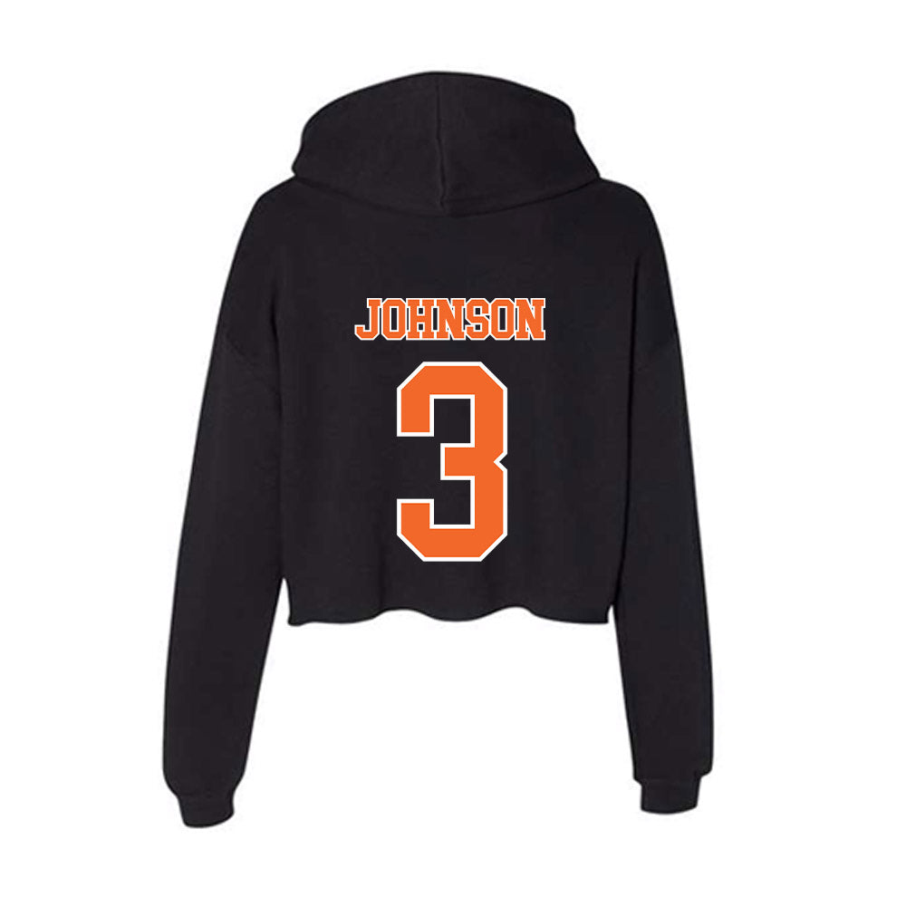 Clemson - NCAA Softball : Kylee Johnson - Women's Crop Fleece Hoodie-1