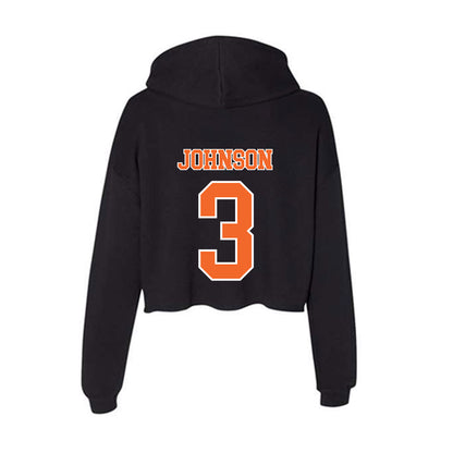 Clemson - NCAA Softball : Kylee Johnson - Women's Crop Fleece Hoodie-1