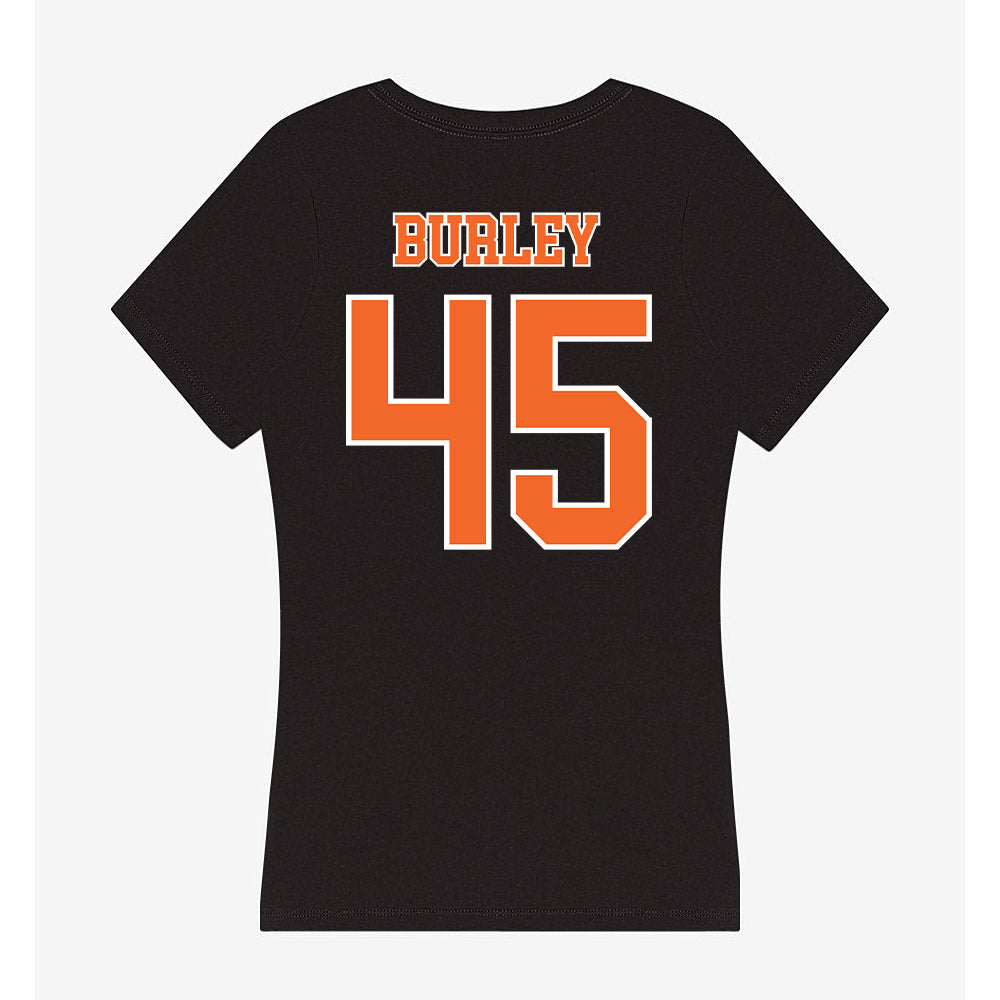 Clemson - NCAA Football : Vic Burley - Women's V-Neck T-Shirt-1