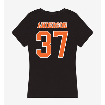 Clemson - NCAA Football : Logan Anderson - Women's V-Neck T-Shirt-1