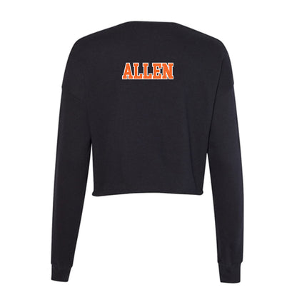 Clemson - NCAA Women's Track & Field : Ava Allen - Women's Cropped Crew Fleece-1