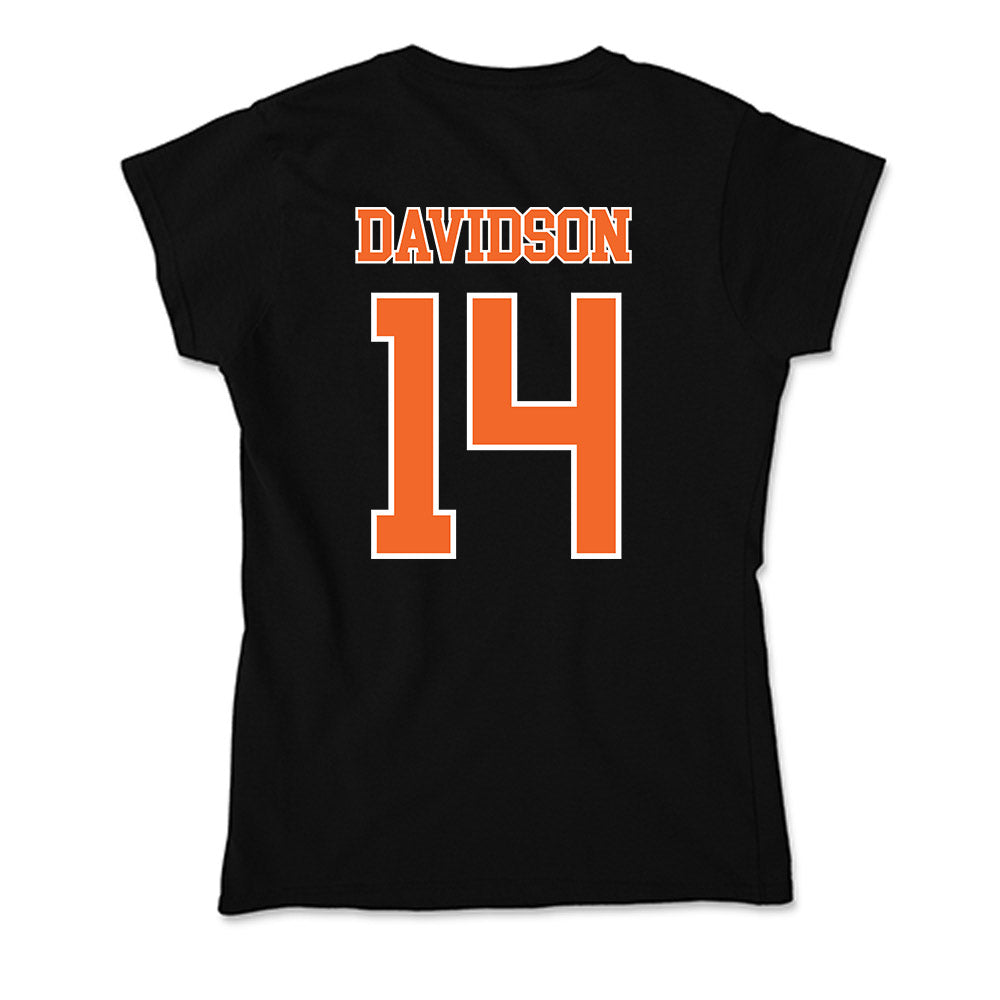 Clemson - NCAA Men's Basketball : Blake Davidson - Soft Style Women’s T-Shirt-1