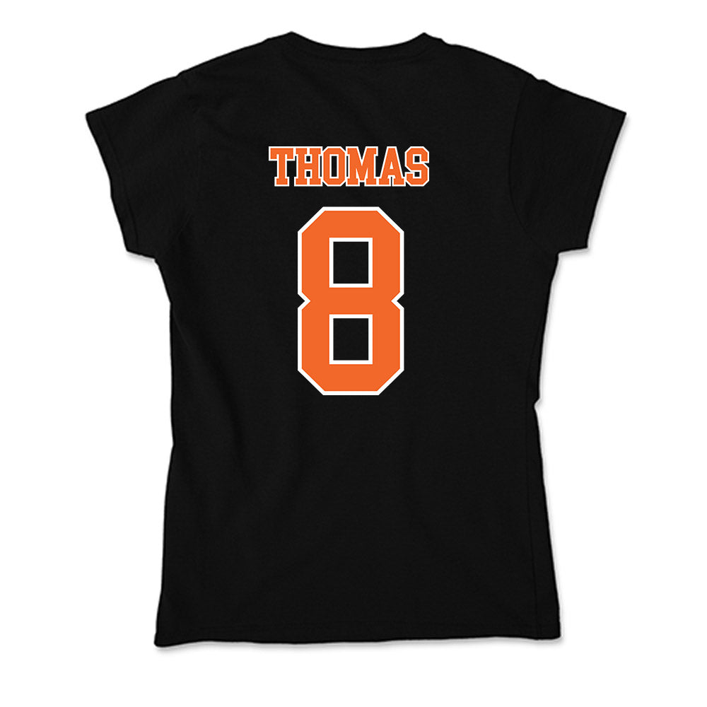 Clemson - NCAA Men's Basketball : Dallas Thomas - Soft Style Women’s T-Shirt-1