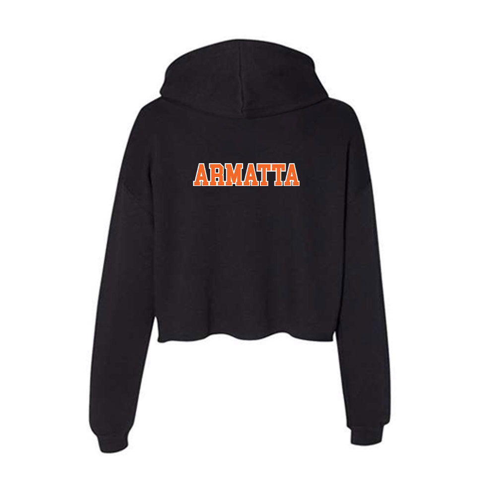 Clemson - NCAA Cheerleading : Steelie Armatta - Women's Crop Fleece Hoodie-1