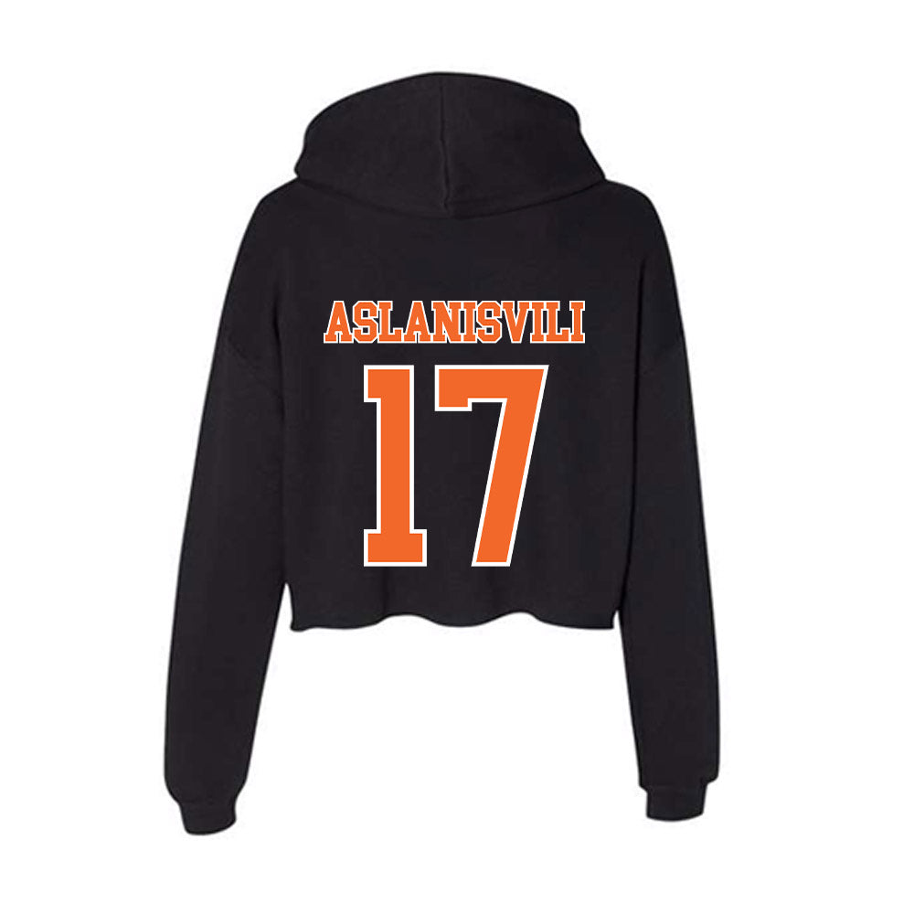 Clemson - NCAA Women's Tennis : Artemis Aslanisvili - Women's Crop Fleece Hoodie-1