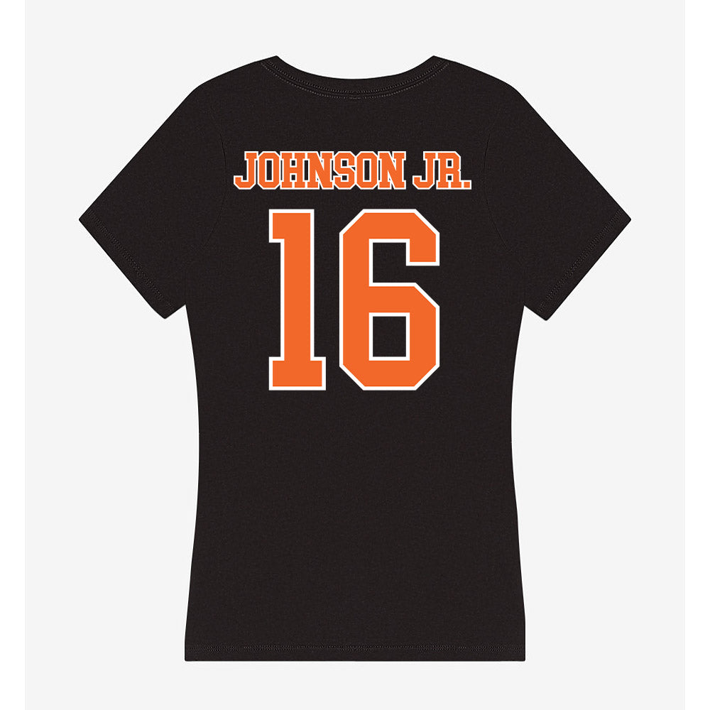 Clemson - NCAA Football : Chris Johnson Jr. - Women's V-Neck T-Shirt-1