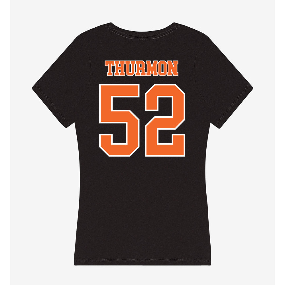 Clemson - NCAA Football : Elyjah Thurmon - Women's V-Neck T-Shirt-1