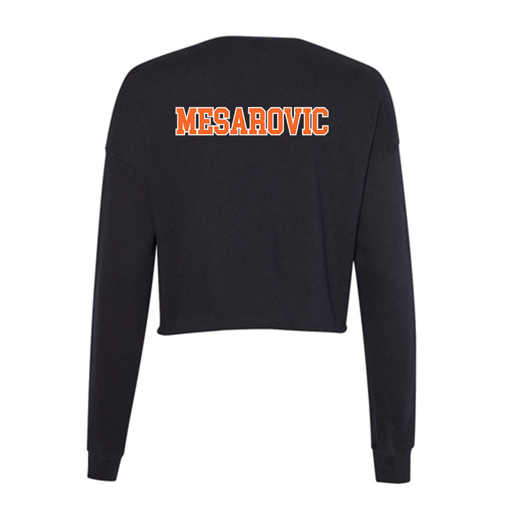 Clemson - NCAA Men's Tennis : Marko Mesarovic - Women's Cropped Crew Fleece-1