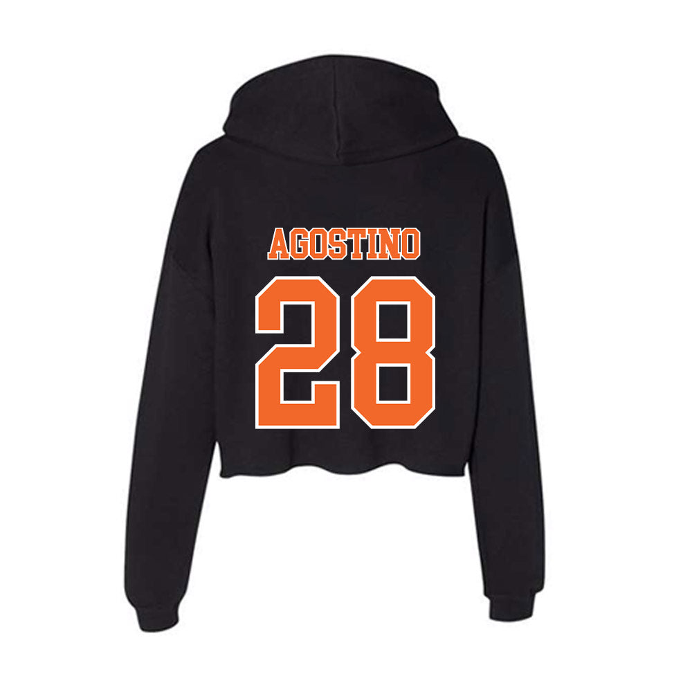 Clemson - NCAA Women's Lacrosse : Summer Agostino - Women's Crop Fleece Hoodie-1