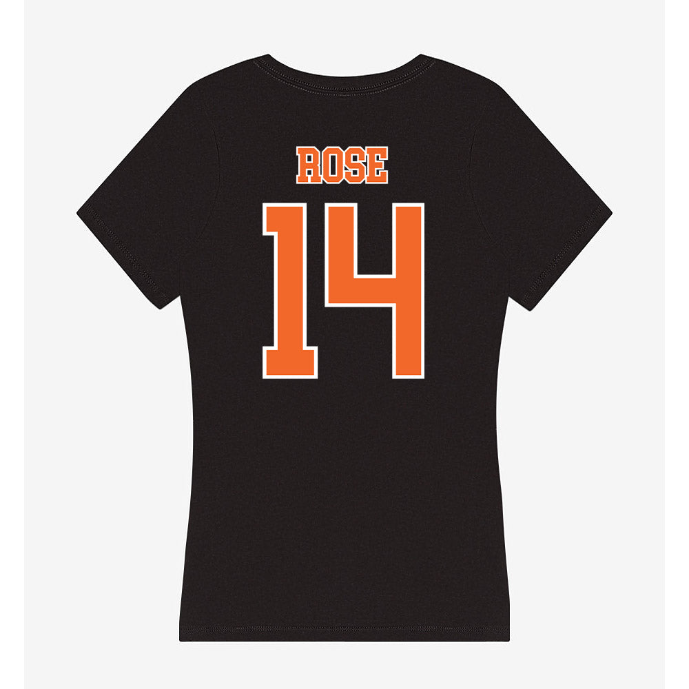 Clemson - NCAA Women's Basketball : Rachael Rose - Women's V-Neck T-Shirt-1