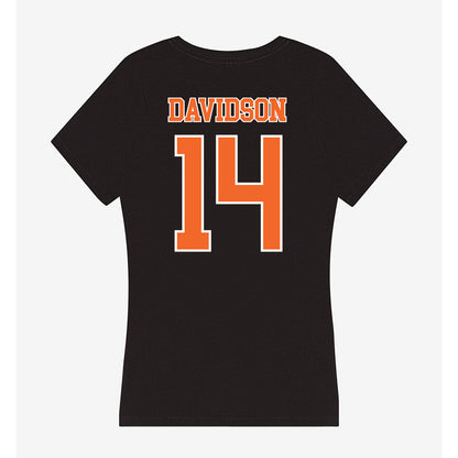 Clemson - NCAA Men's Basketball : Blake Davidson - Women's V-Neck T-Shirt-1