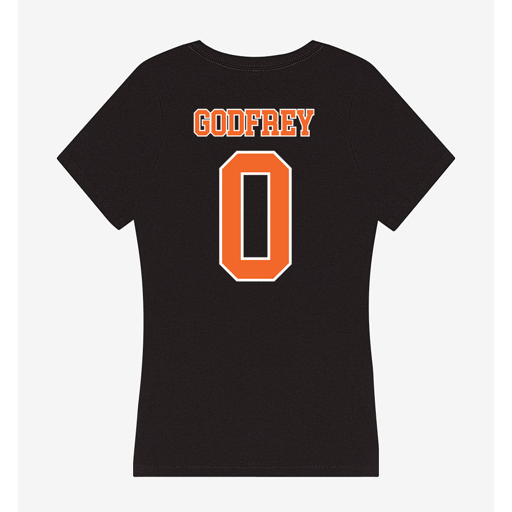 Clemson - NCAA Men's Basketball : RJ Godfrey - Women's V-Neck T-Shirt-1