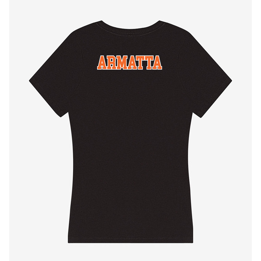 Clemson - NCAA Cheerleading : Steelie Armatta - Women's V-Neck T-Shirt-1