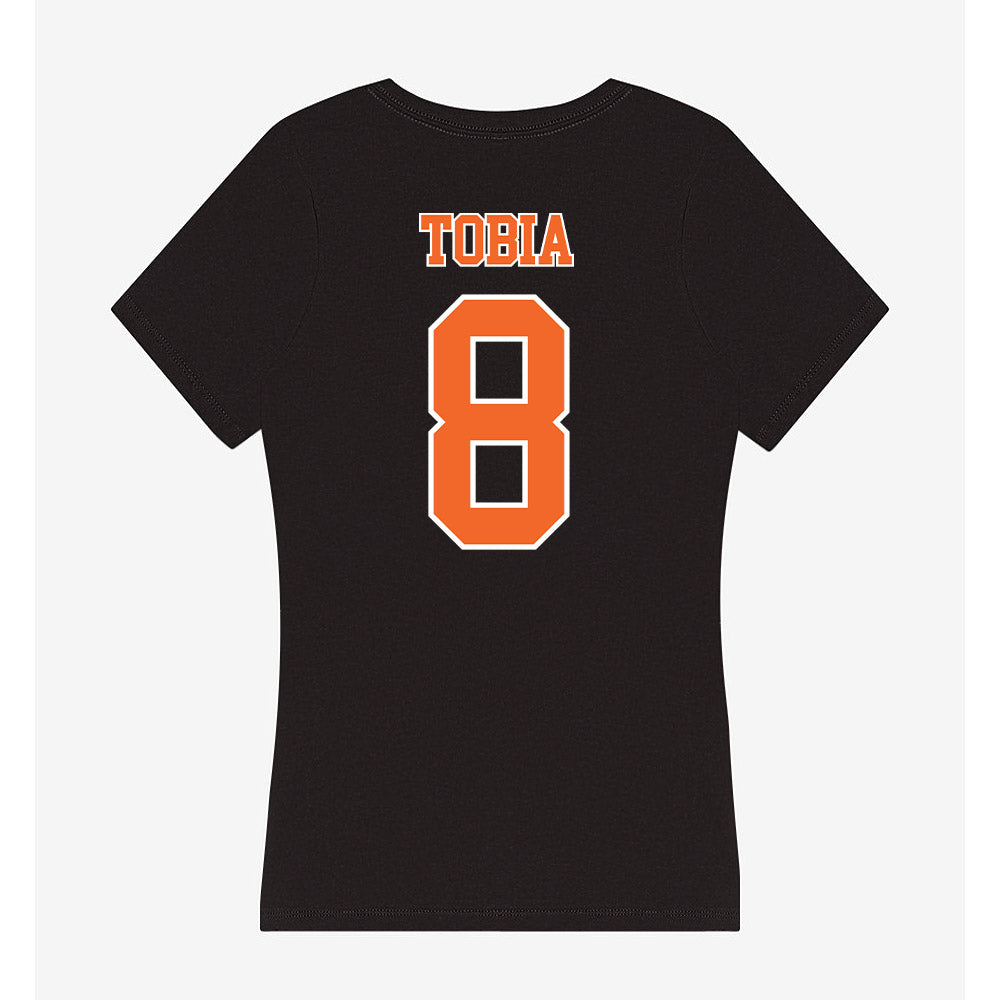 Clemson - NCAA Women's Soccer : Jenna Tobia - Women's V-Neck T-Shirt-1
