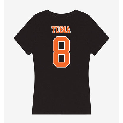 Clemson - NCAA Women's Soccer : Jenna Tobia - Women's V-Neck T-Shirt-1