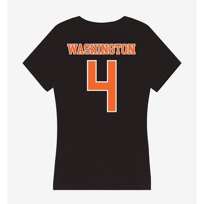 Clemson - NCAA Women's Volleyball : Brianna Washington - Women's V-Neck T-Shirt-1