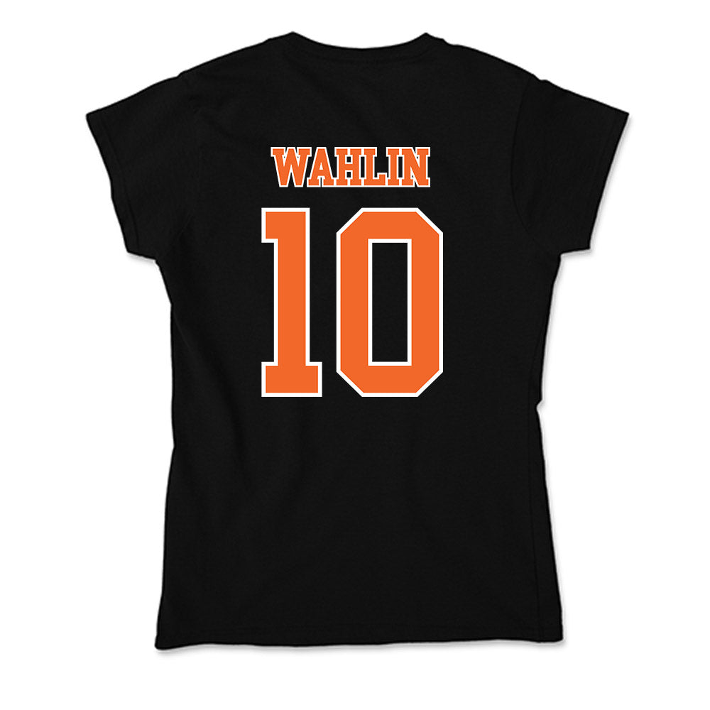Clemson - NCAA Men's Basketball : Jake Wahlin - Soft Style Women’s T-Shirt-1