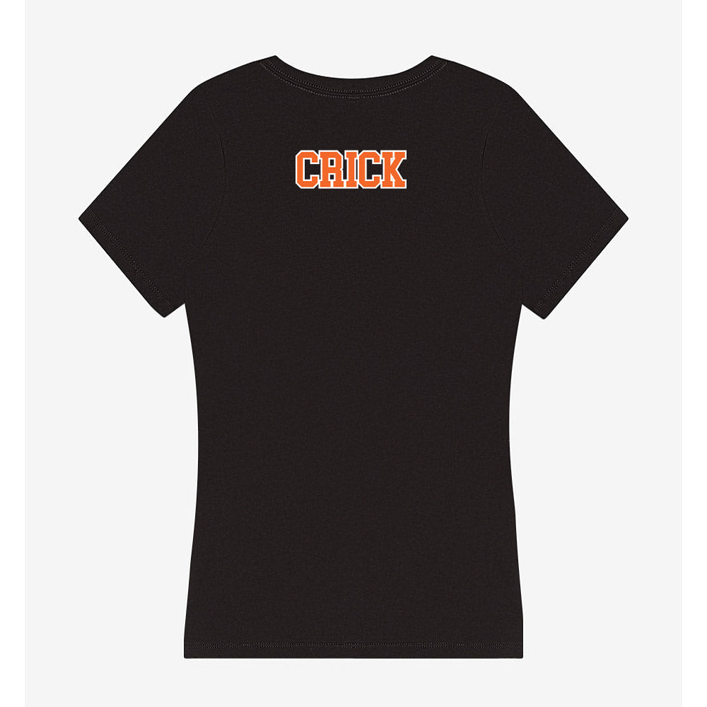Clemson - NCAA Men's Track & Field : Charlie Crick - Women's V-Neck T-Shirt-1