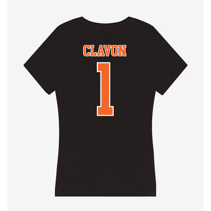 Clemson - NCAA Baseball : Bryce Clavon - Women's V-Neck T-Shirt-1